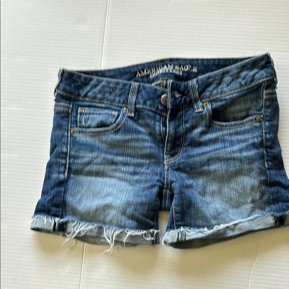 Abercrombie & Fitch Women's Blue Denim Shorts - Picture 1 of 1